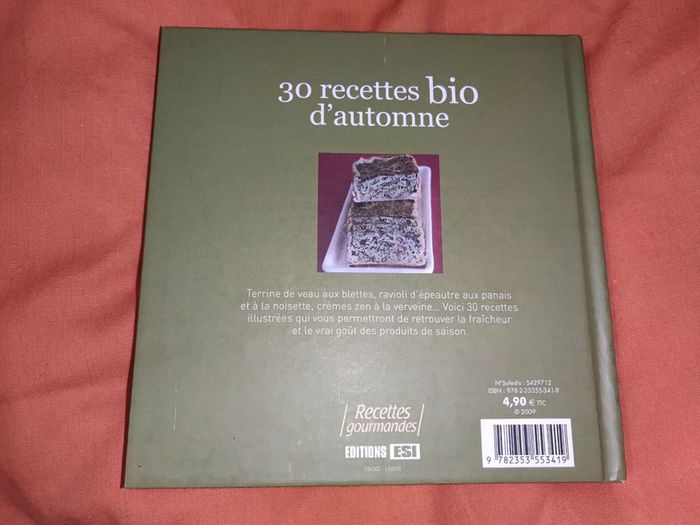 Livre 30 recettes bio d'automne - photo numéro 2