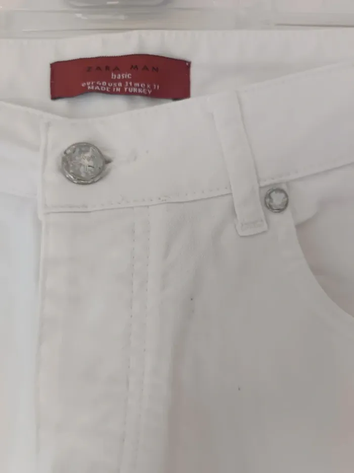 Jean blanc classique – Taille L - photo numéro 2