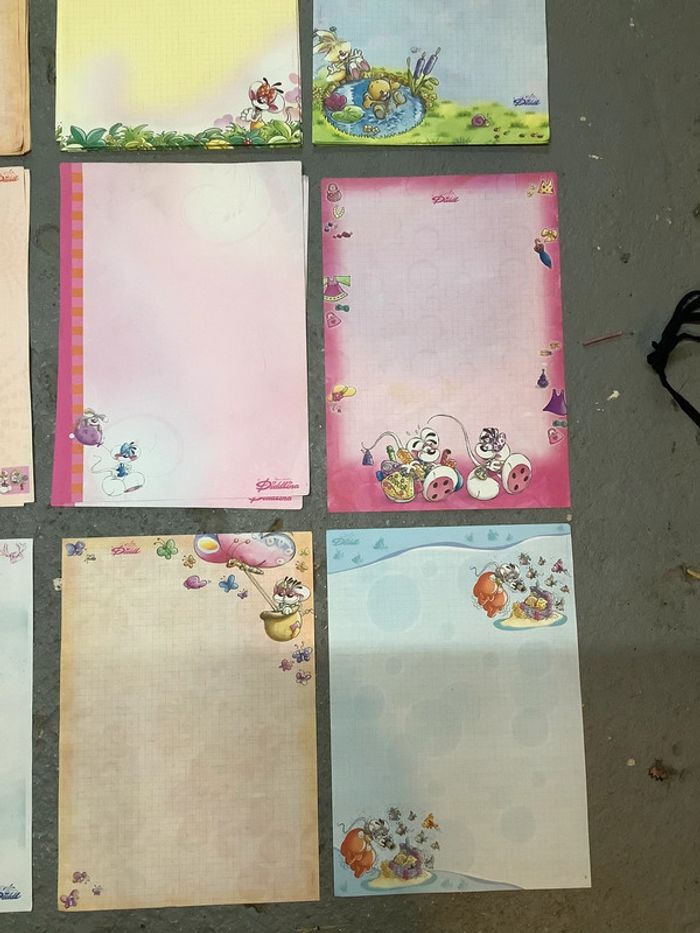 Lot feuilles Diddl vintage - photo numéro 3