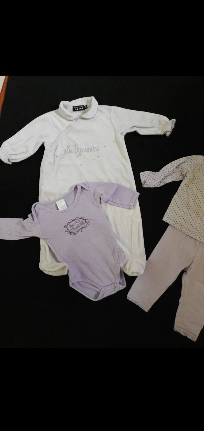 Ensemble grain de blé et pyjama fille 6 mois