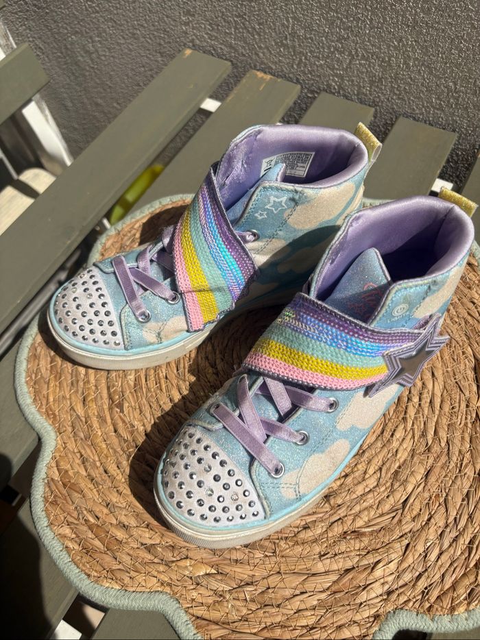 Baskets Skechers arc en ciel - photo numéro 6