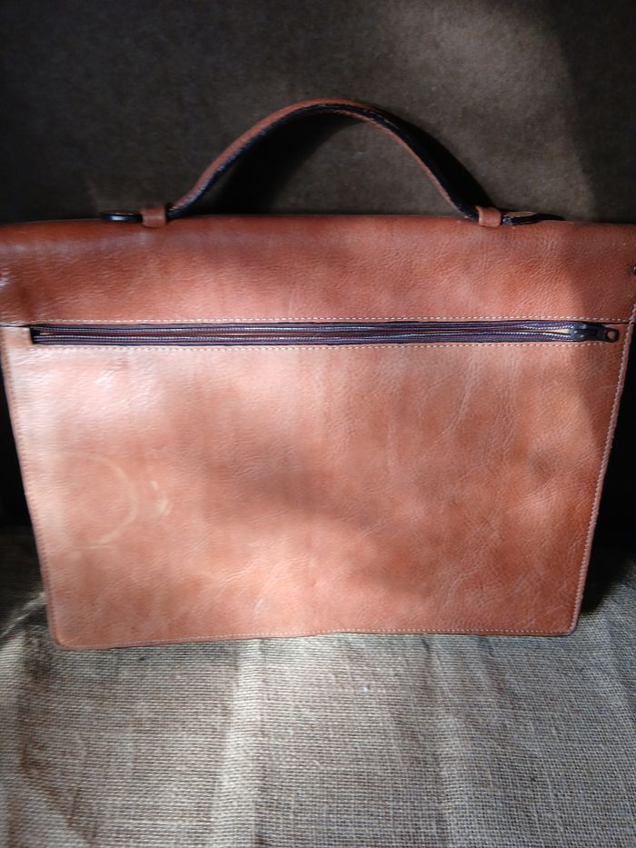 Cartable en cuir Lorenzo - photo numéro 3