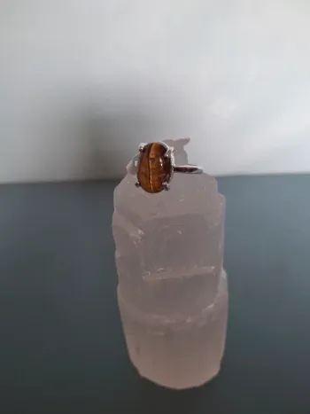 Bague Œil de tigre - Taille 18