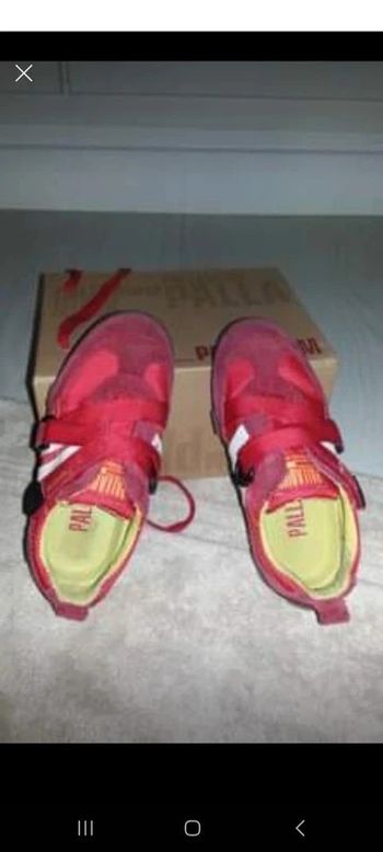 Baskets Palladium Strap Kids rouge Taille 28