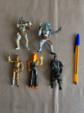 Lot 5 figurines Star Wars PVC - 2001 - 2014 Disney LFT Boba Fett Maul