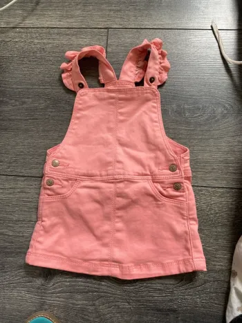 Robe en jean rose (9 mois)