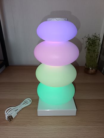 Lampe de Table Bonbon Arc-en-Ciel