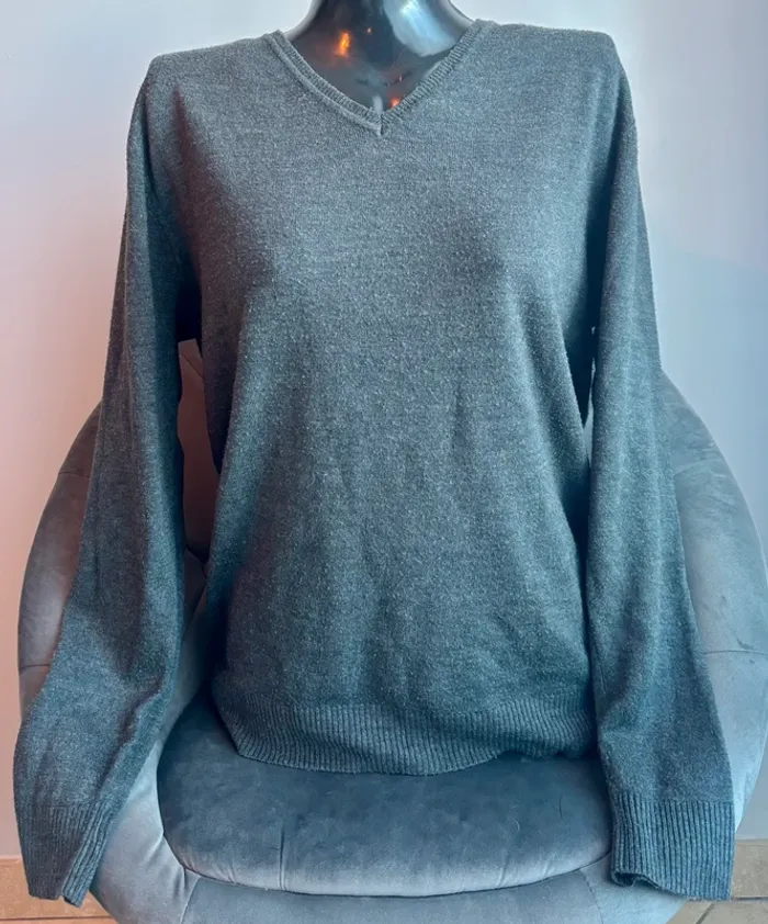Pull gris Tex Basic XL – voir photo & mesures
