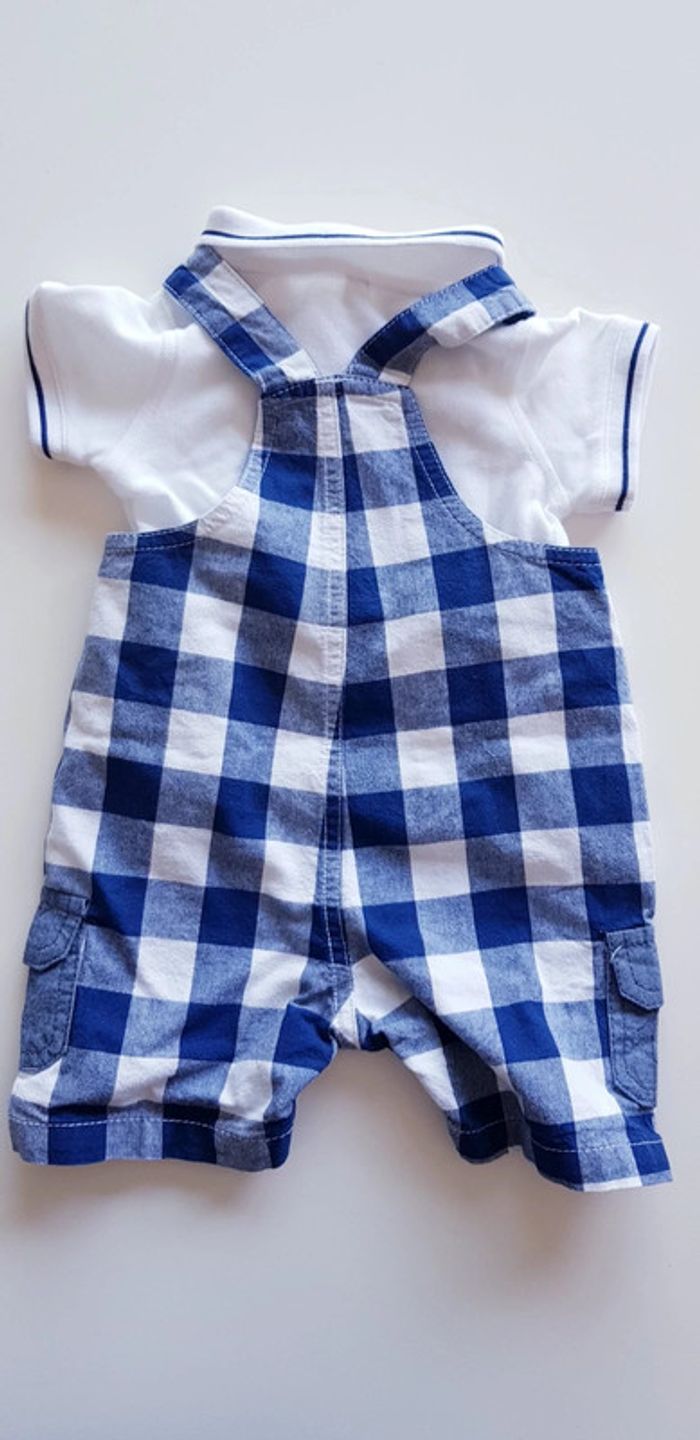 Ensemble salopette/polo 3 mois - photo numéro 2