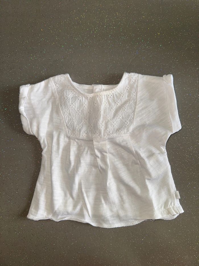 Lot de 2 tee shirts manches courtes 1 mois - photo numéro 3