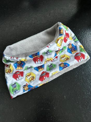 Snood cache cou polaire motifs Pat patrouille