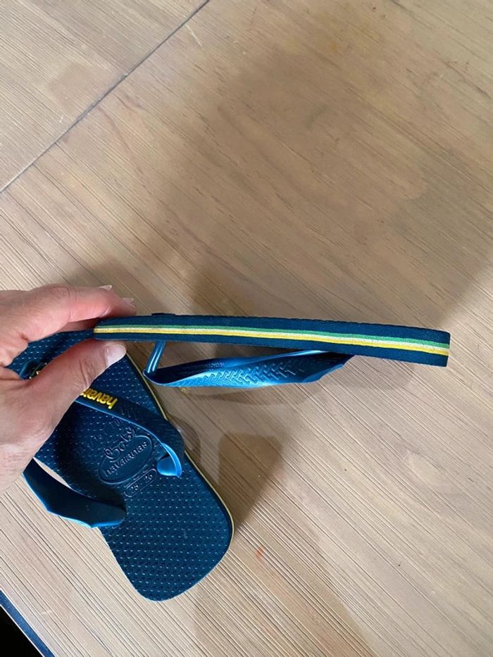 Tongs Havaianas baby bleue taille 25 / 26 - photo numéro 6