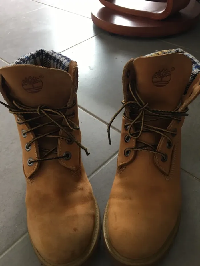 Chaussures homme Timberland beiges taille 40 - photo numéro 3
