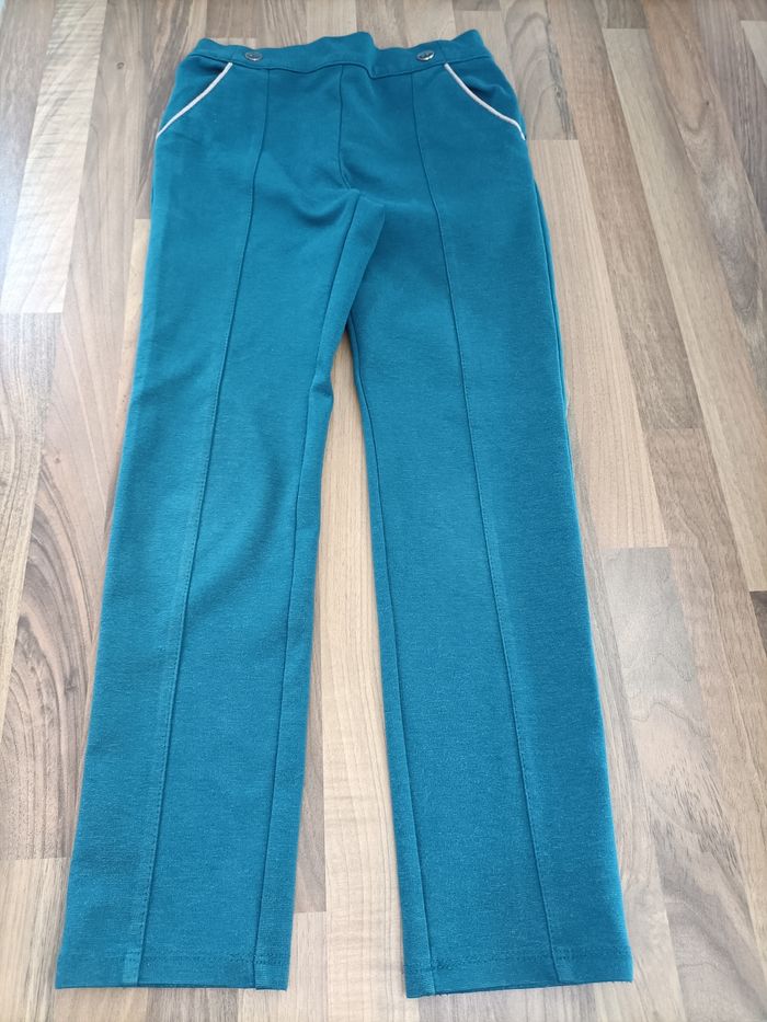 Pantalon vert d'eau or 8 ans Sergent Major - photo numéro 2