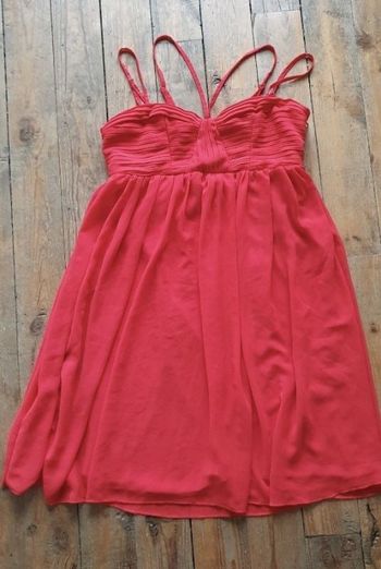 Robe ample rouge avec bustier