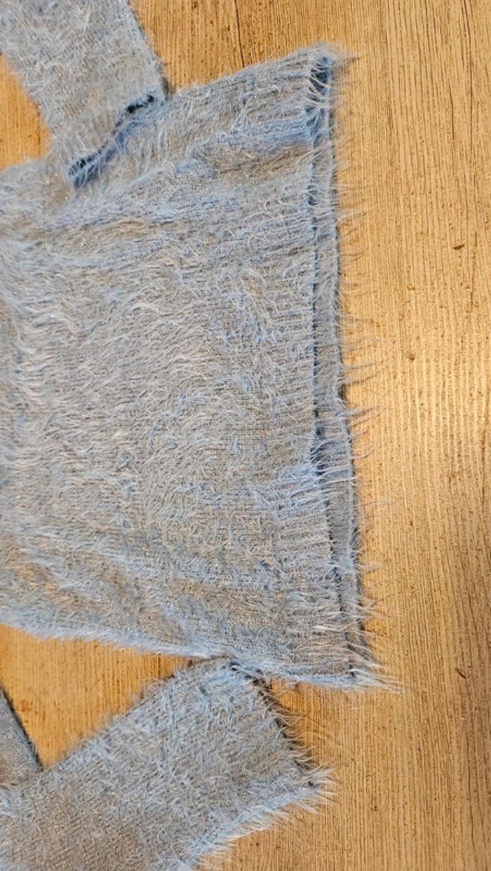 Pull à manches longues tout doux, bleu clair, JBC, taille 146/152, nickel - photo numéro 4