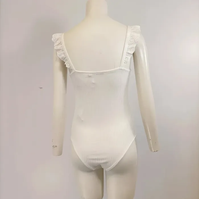 Body blanc Kiabi rayures ton sur ton - taille S - Neuf A629 - photo numéro 7
