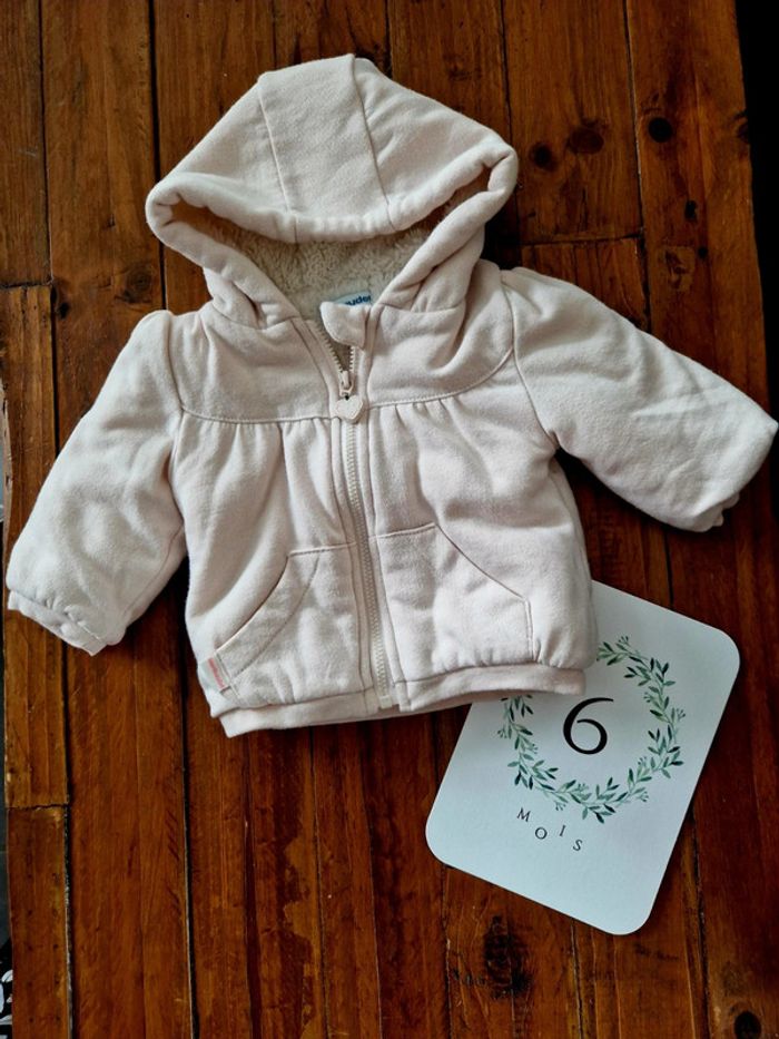 Veste polaire à capuche Vertbaudet 6 mois
