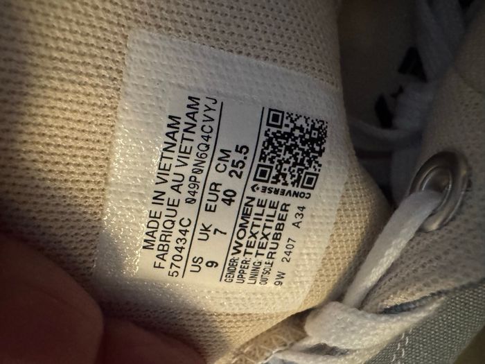 converse chuck taylor all star lift hi obsidian mist 570434c taille 40 - photo numéro 6