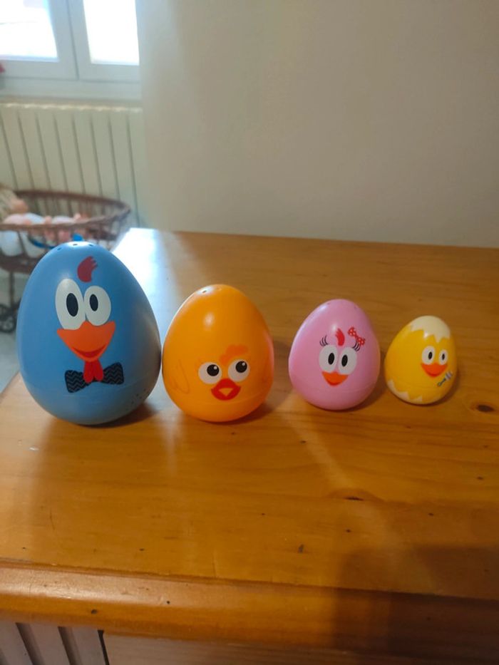 Poupée russe coq ferme poule