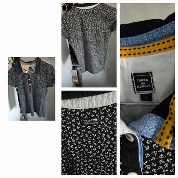 Tee shirt polo terre de marins taille 1