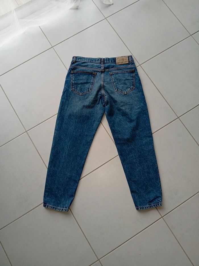 Pull&Bear - Jean Denim Standard Dark Blue - 100% coton - photo numéro 2