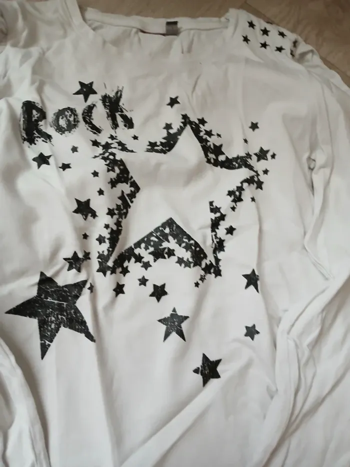 Lot 2 tee-shirt manches longues et pull - photo numéro 5