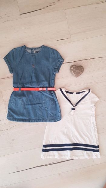 Lot de 2 robes fille été 18mois kiabi hm