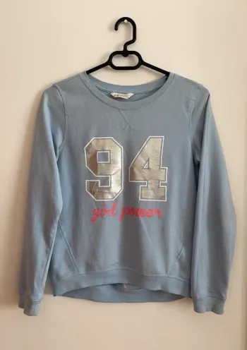 Sweat bleu clair avec impression - H&M