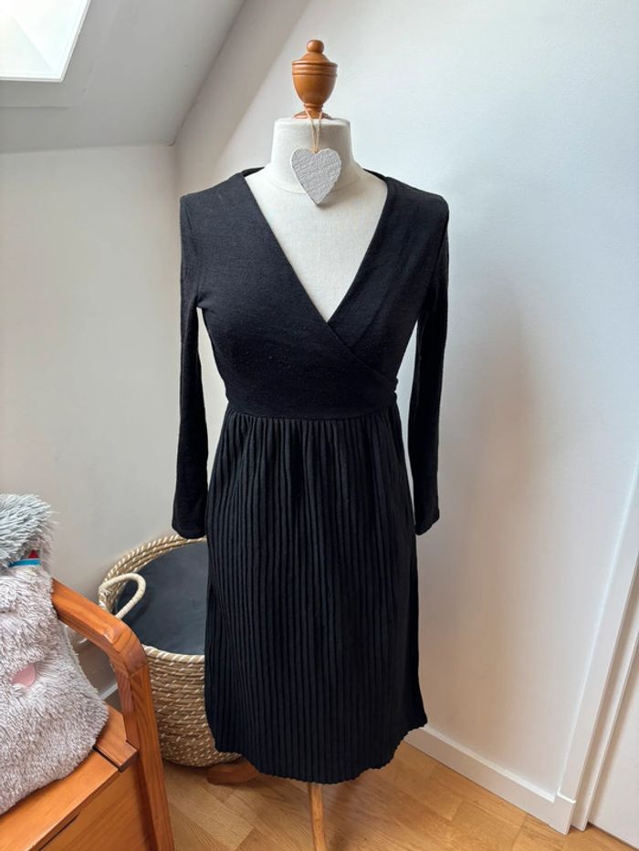 🖤 superbe robe croisé noire - Mango - M - photo numéro 2
