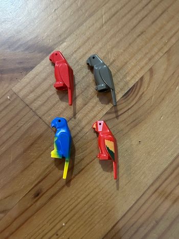 Animal Lot de 4 perroquets lego parrot différents