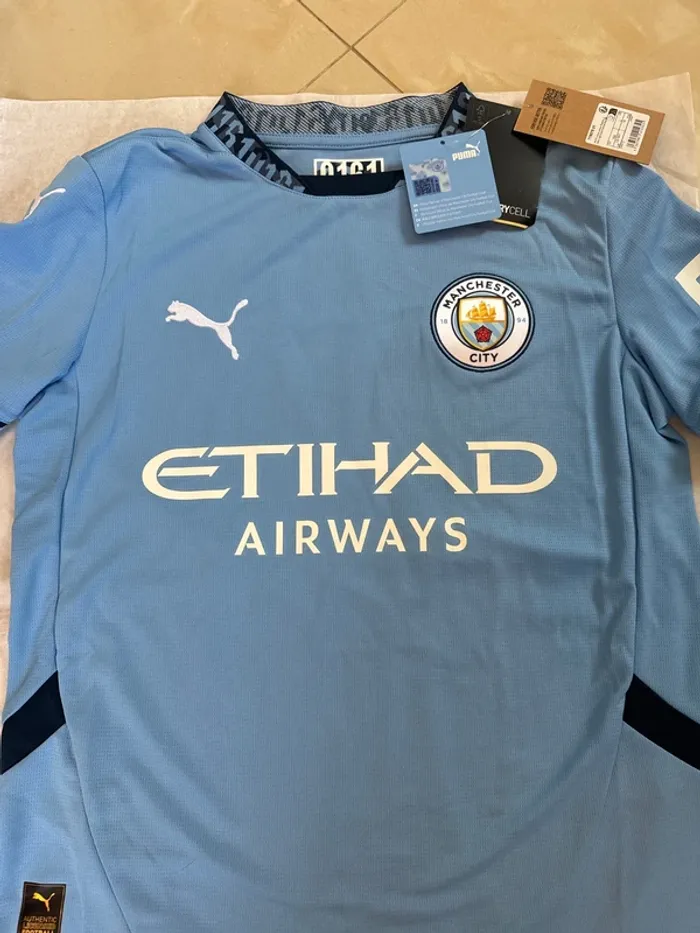 Maillot de foot Puma équipe Manchester City 2024/2025 taille 13/14 ans authentique neuf - photo numéro 2