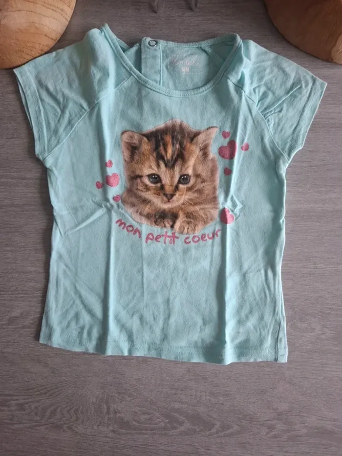 T-shirt a manche courte taille 18 mois - photo numéro 2