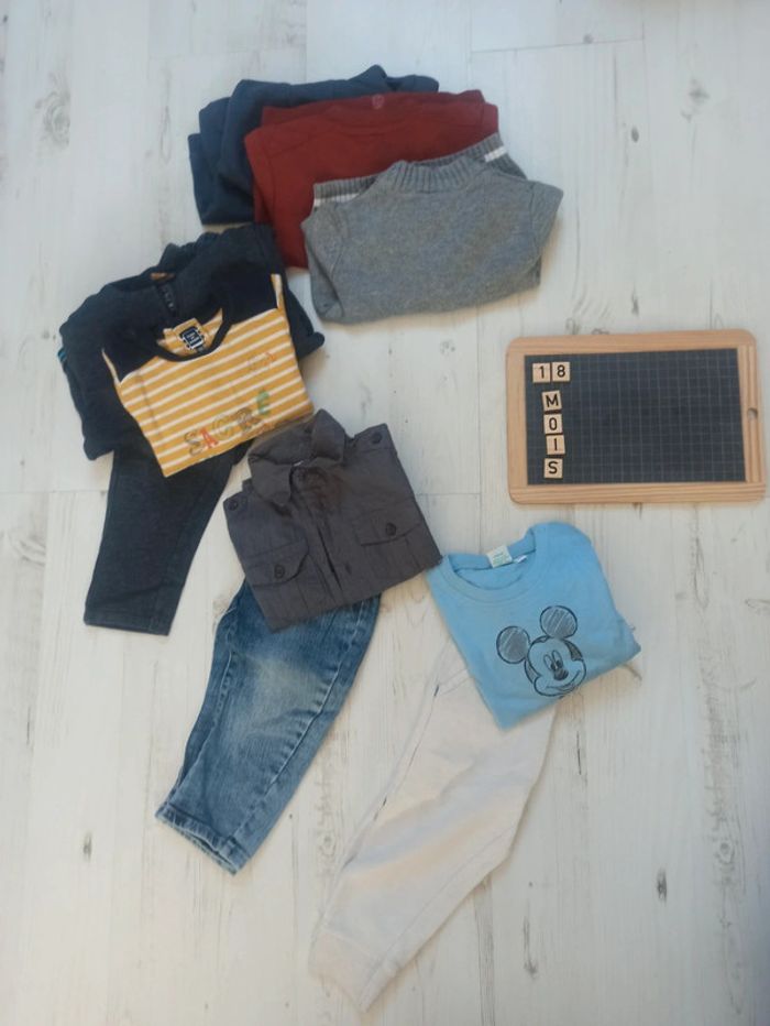 Lot printemps-automne / taille 18 mois / tbe