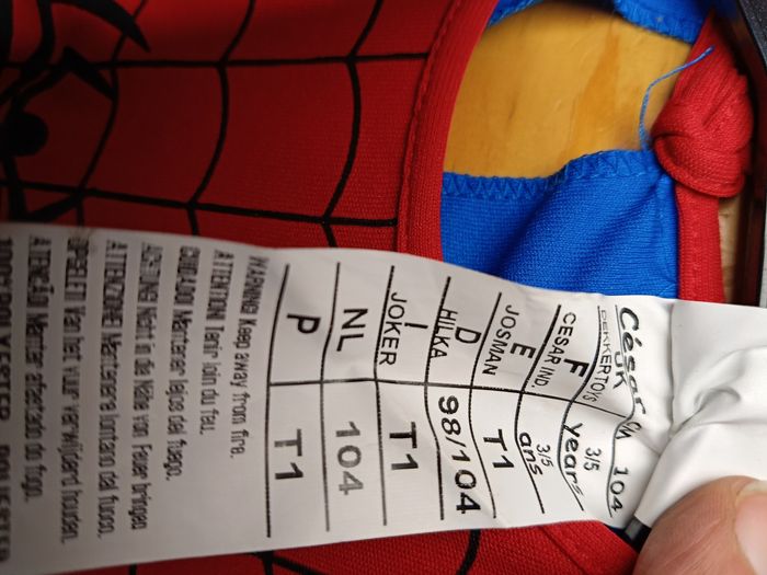Costume spiderman  3/5 ans - photo numéro 5