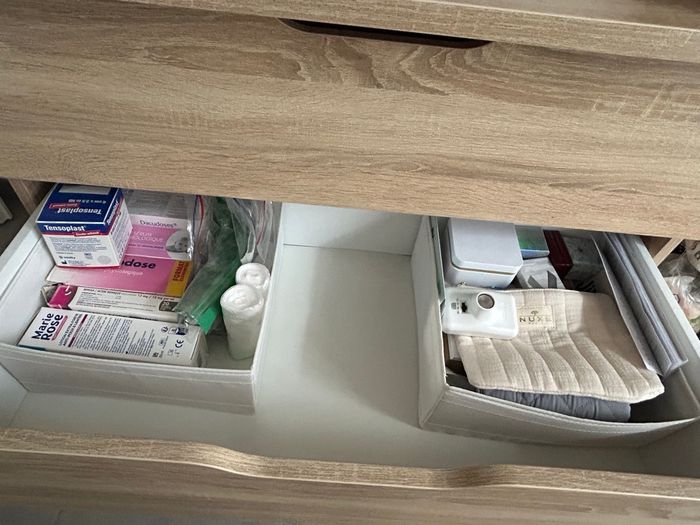 Trio chambre bébé Sauthon – lit, commode, armoire – excellent état - photo numéro 4