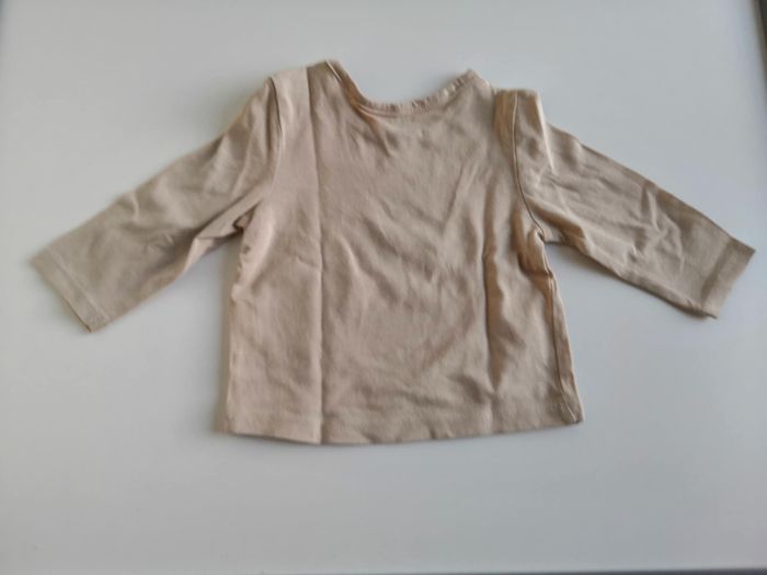 Tee-shirt Hey ! (Beige) 3 mois Kiabi - photo numéro 2