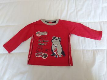 Maillot manche longue bébé garçon taille 9mois