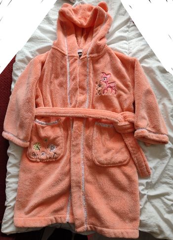 Peignoir brodé fille 4-5 ans  / Carré blanc - Paris