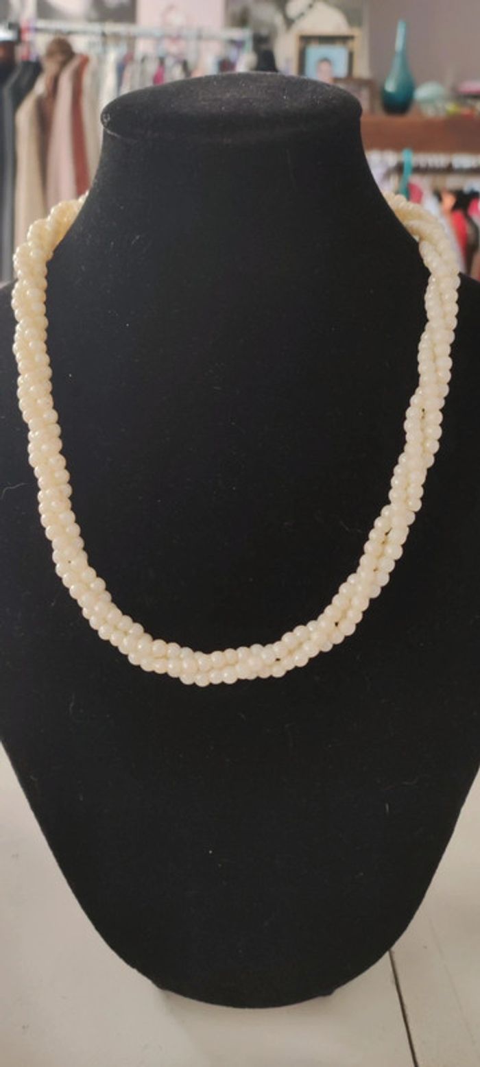 Collier perles torsadées - photo numéro 2