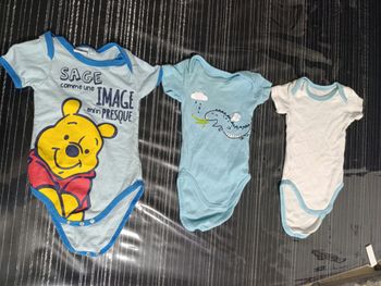 Lot de 3 bodys manches courtes 3 mois