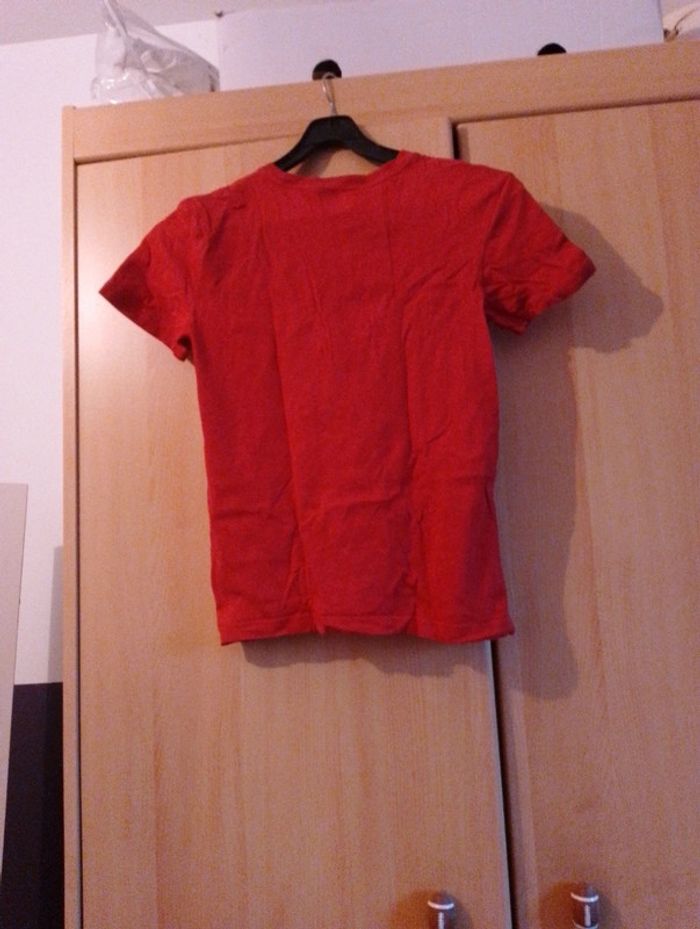 T shirt rouge basique - photo numéro 3