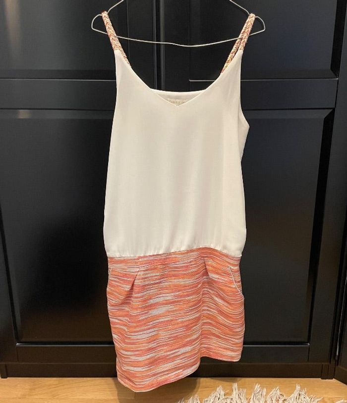 Robe blanche et rose Easyclothes S/M