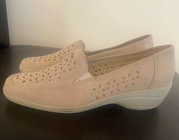 Mocassins en cuir »Longo »beiges - photo numéro 3