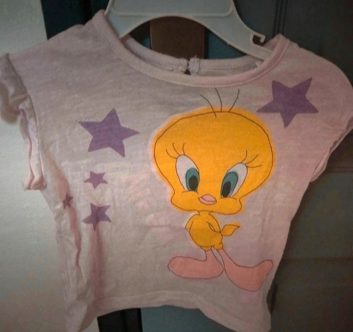 T shirt bébé fille Looney tunes 6 mois