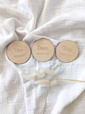 Lot de cartes étapes bébé - à personnaliser