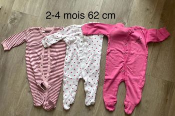 3 pyjamas bébé  4 mois