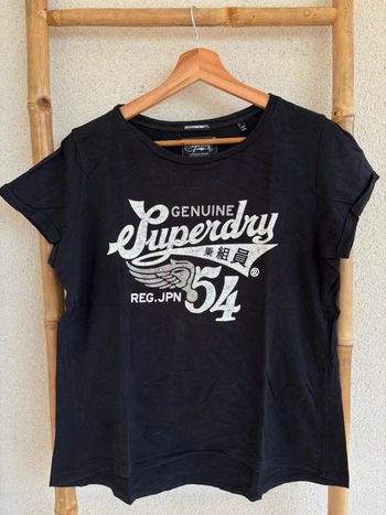 T-shirt noir superdry taille S