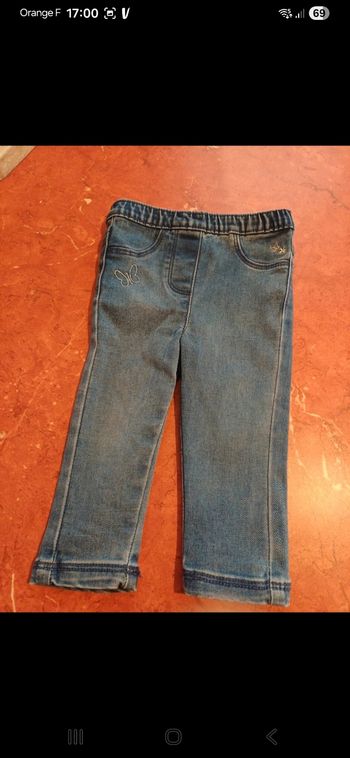 Jean bébé taille 9 mois