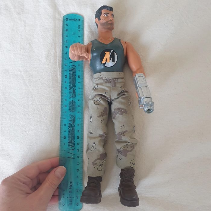 figurine, jouet action man, avec rollers, et harpon, en très bon état, collection, vintage - photo numéro 3